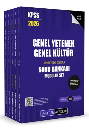 Pegem 2026 KPSS Genel Yetenek Genel Kültür Soru Bankası Modüler Set Çözümlü Pegem Akademi Yayınları