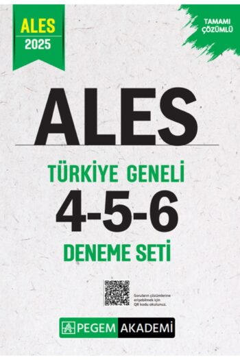 Pegem 2025 ALES Türkiye Geneli 3 Deneme Çözümlü (4-5-6) Pegem Akademi Yayınları