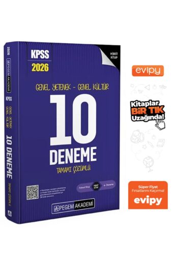 2026 KPSS Genel Yetenek Genel Kültür 10 Deneme Çözümlü Ayraç Hediyeli