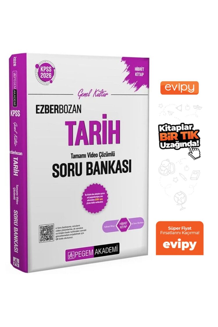2026 KPSS Tarih Ezberbozan Soru Bankası Çözümlü Ayraç Hediyeli