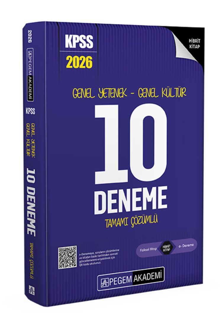 2026 KPSS Genel Yetenek Genel Kültür Tamamı Çözümlü 10 Deneme