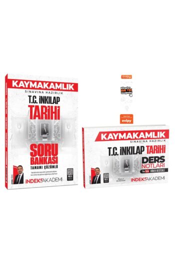 2025 Kaymakamlık TC İnkılap Tarihi Video Ders Notları + Soru Bankası 2 Kitap Aydın Yüce Ayraç Hediye