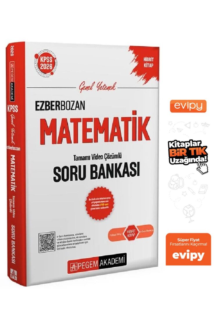 2026 KPSS Matematik Ezberbozan Soru Bankası Çözümlü Ayraç Hediyeli