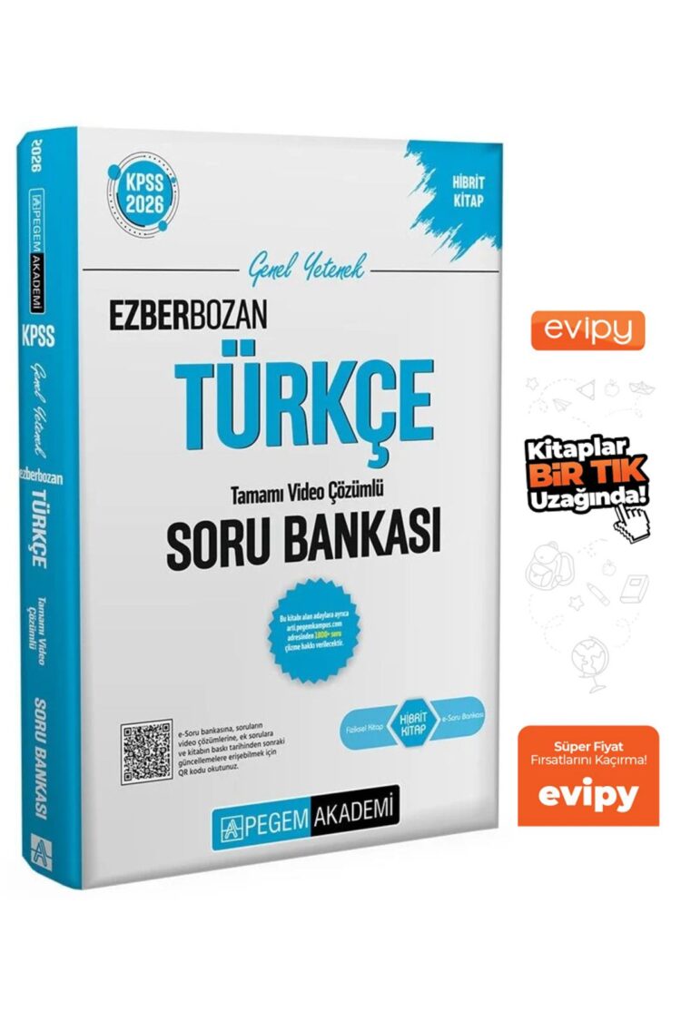 2026 KPSS Türkçe Ezberbozan Soru Bankası Çözümlü Ayraç Hediyeli