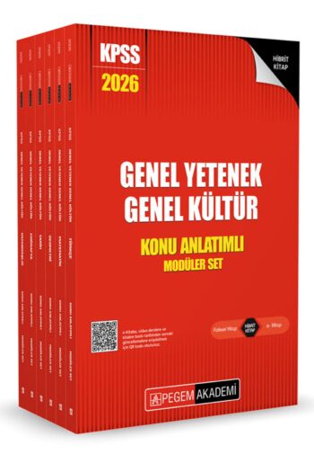 2026 KPSS Genel Yetenek Genel Kültür Lisans Konu Anlatımlı Modüler Set - (6 Kitap)