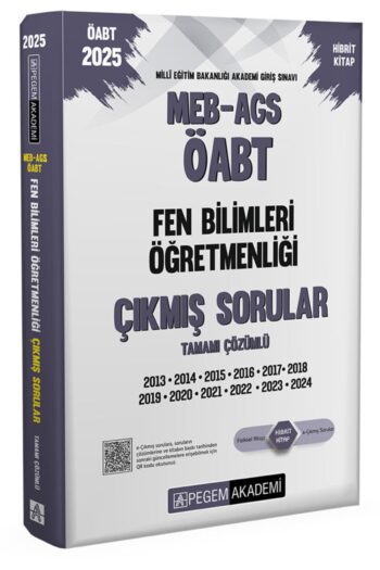 2025 MEB-AGS-ÖABT Fen Bilimleri Öğretmenliği Tamamı Çözümlü Çıkmış Sorular