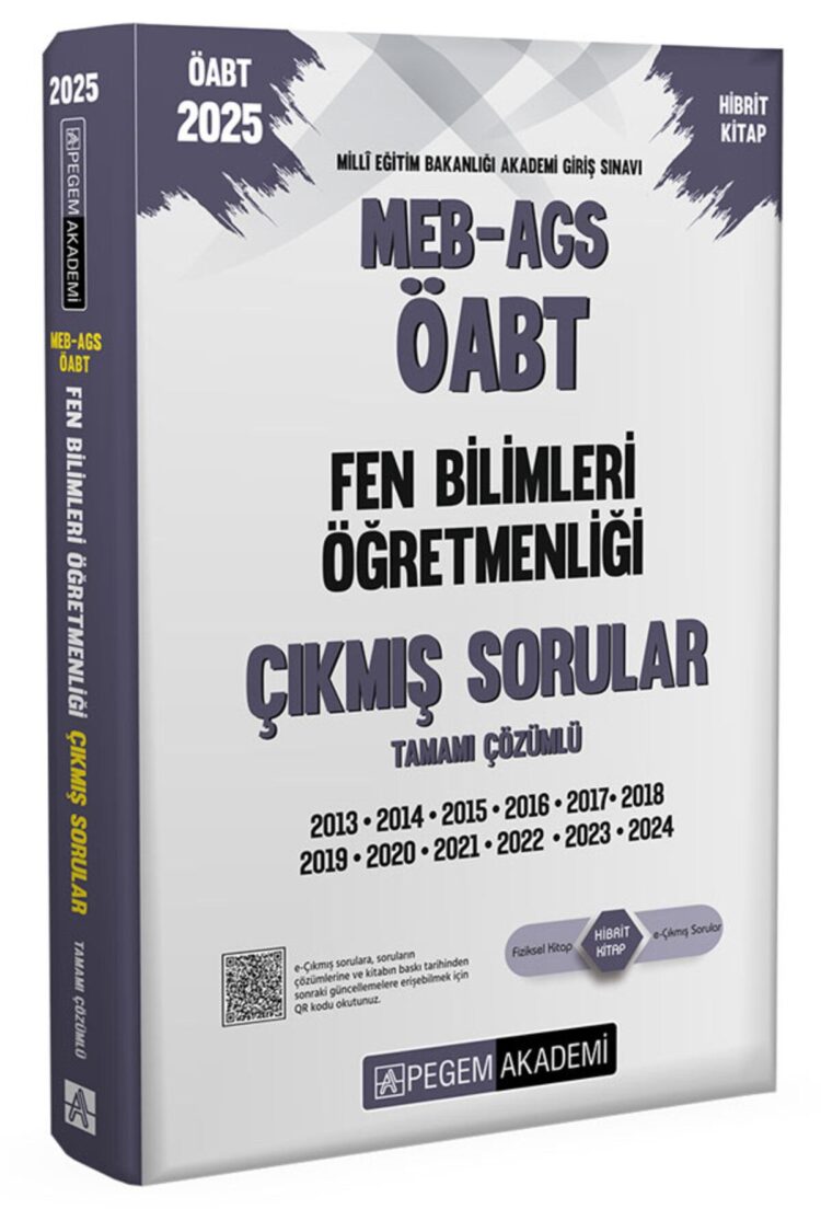 2025 MEB-AGS-ÖABT Fen Bilimleri Öğretmenliği Tamamı Çözümlü Çıkmış Sorular