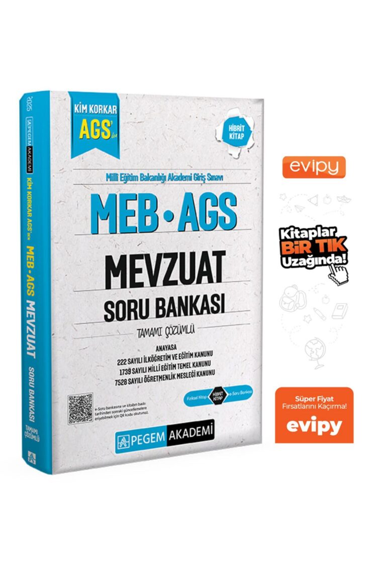2025 MEB-AGS Mevzuat Soru Bankası Çözümlü Ayraç Hediyeli