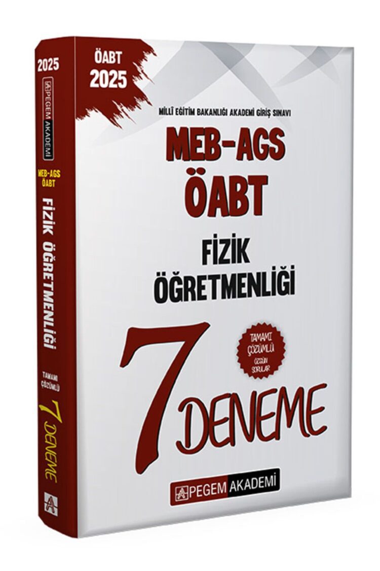 2025 MEB AGS ÖABT Fizik Öğretmenliği Tamamı Çözümlü 7 Deneme