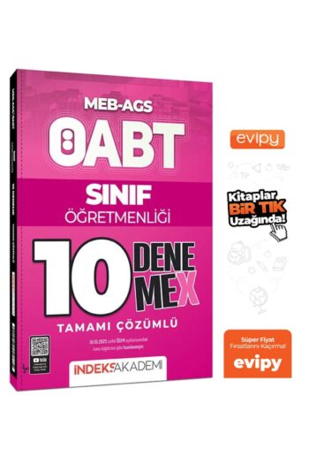 2025 ÖABT MEB-AGS Sınıf Öğretmenliği 10 DenemeX Çözümlü Ayraç Hediyeli