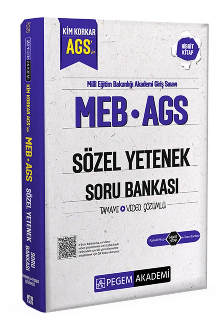 MEB AGS Kim Korkar Sözel Yetenek Soru Bankası Tamamı Çözümlü