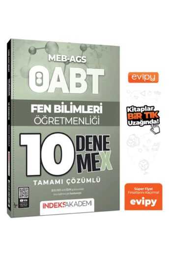 2025 ÖABT MEB-AGS Fen Bilimleri Öğretmenliği 10 DenemeX Çözümlü Ayraç Hediyeli