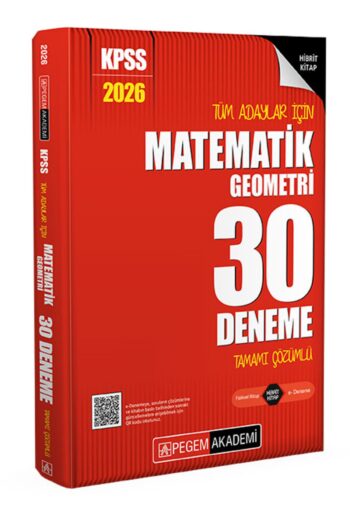 2026 KPSS Tüm Adaylar İçin Matematik-Geometri 30 Deneme Tamamı Çözümlü