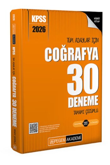 Pegem 2026 KPSS Coğrafya 30 Deneme Çözümlü Pegem Akademi Yayınları