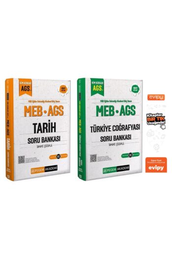 2025 MEB-AGS Tarih + Türkiye Coğrafyası Soru Bankası 2 Kitap Ayraç Hediyeli