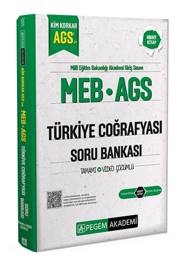MEB AGS Kim Korkar Türkiye Coğrafyası Soru Bankası Tamamı Çözümlü