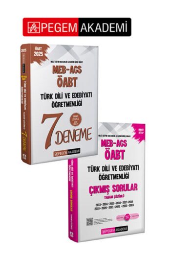 PEGEM AKADEMİ 2025 MEB-AGS-ÖABT Türk Dili ve Edebiyatı Öğretmenliği Çıkmış Sorular + 2025 MEB-AGS-ÖA