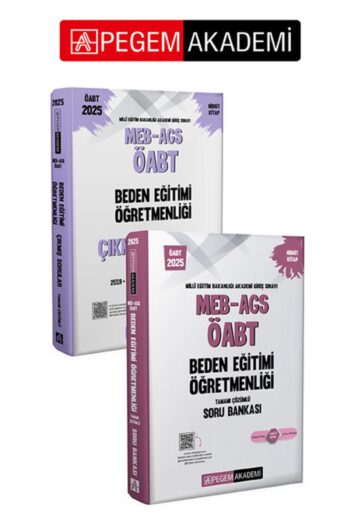 PEGEM AKADEMİ 2025 MEB-AGS-ÖABT Beden Eğitimi Öğretmenliği Tamamı Çözümlü Çıkmış Sorular + 2025 MEB-