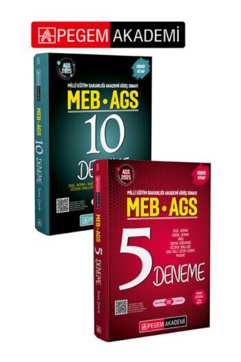 PEGEM AKADEMİ 2025 MEB-AGS Tamamı Çözümlü 15 Deneme Seti (2.Kitap)
