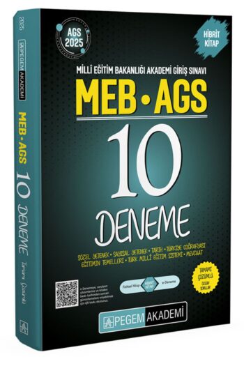 Pegem 2025 MEB-AGS Tüm Dersler 10 Deneme Çözümlü Pegem Akademi Yayınları