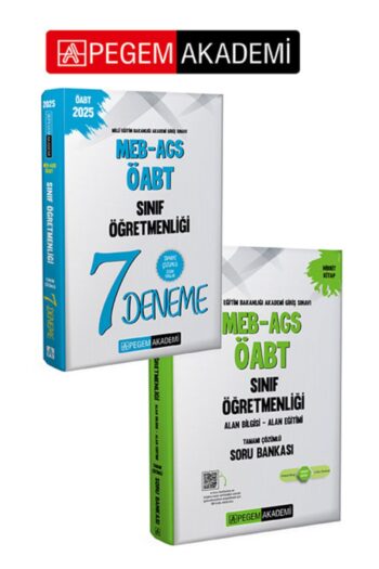PEGEM AKADEMİ 2025 MEB-AGS-ÖABT Sınıf Öğretmenliği Tamamı Çözümlü 7 Deneme + 2025 MEB-AGS-ÖABT Sınıf