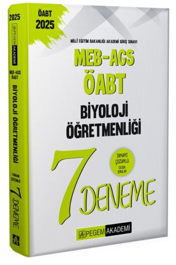 2025 MEB-AGS-ÖABT Biyoloji Öğretmenliği Tamamı Çözümlü 7 Deneme