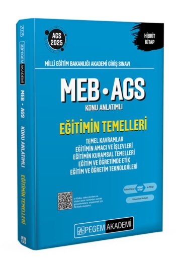 2025 MEB-AGS Konu Anlatımlı Eğitimin Temelleri Temel Kavramlar Eğitimin Amacı ve İşlevleri Eğitimin