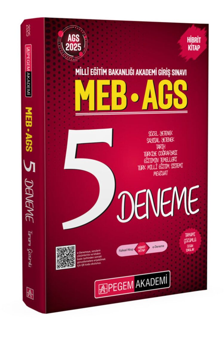 2025 MEB-AGS Tamamı Çözümlü 5 Deneme