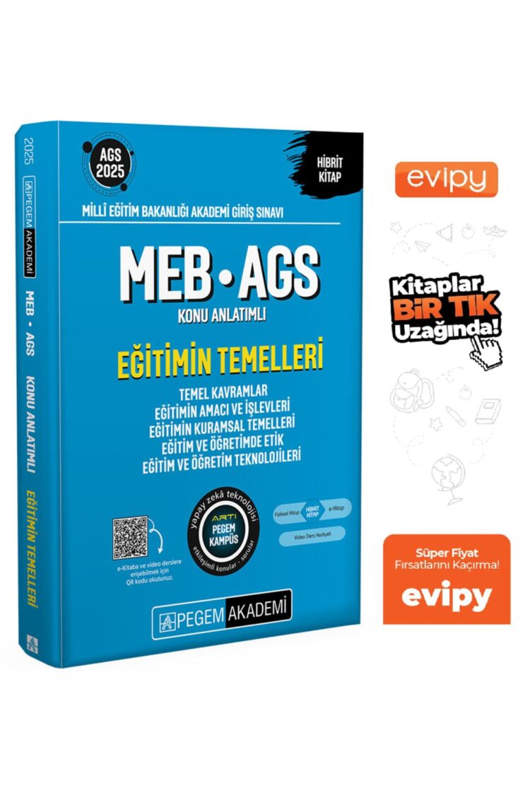2025 MEB-AGS Eğitimin Temelleri Konu Anlatımlı Ayraç Hediyeli