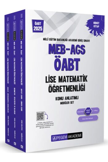 2025 MEB-AGS-ÖABT Lise Matematik Öğretmenliği Konu Anlatımlı (3 kitap)