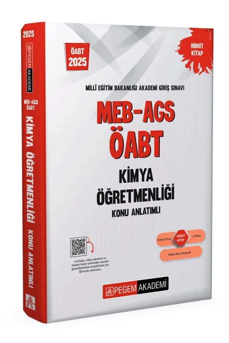 2025 MEB-AGS-ÖABT Kimya Öğretmenliği Konu Anlatımlı