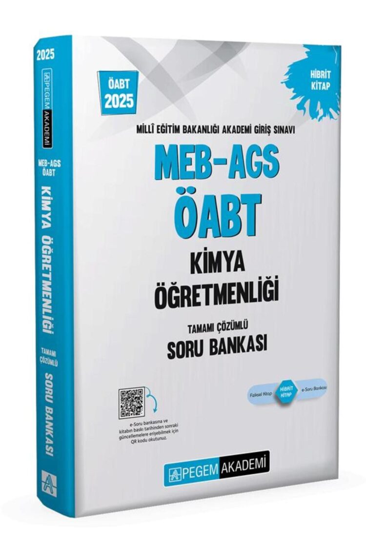 2025 MEB-AGS-ÖABT Kimya Öğretmenliği Tamamı Çözümlü Soru Bankası
