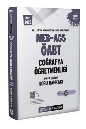 2025 MEB-AGS-ÖABT Coğrafya Öğretmenliği Tamamı Çözümlü Soru Bankası