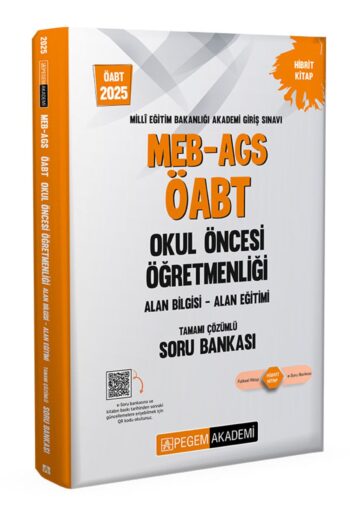 2025 Meb Ags Öabt Okul Öncesi Öğretmenliği Alan Bilgisi - Alan Eğitimi Tamamı Çözümlü Soru Bankası