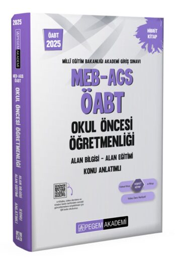 Pegem 2025 Öabt Okul Öncesi Öğretmenliği Konu Anlatımlı Pegem Akademi Yayınları