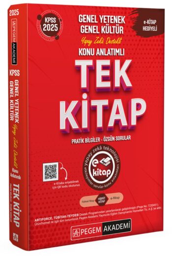 2025 KPSS Genel Yetenek Genel Kültür Konu Anlatımlı Tek Kitap