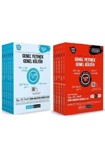 2025 KPSS Genel Yetenek Genel Kültür Konu + Soru Bankası Modüler 2 li Set