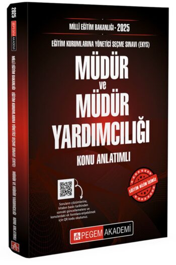 2025 Milli Eğitim Bakanlığı (EKYS) Müdür Ve Müdür Yardımcılığı Konu Anlatımlı
