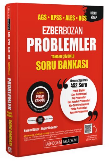 AGS KPSS ALES DGS Ezberbozan Problemler Tamamı Çözümlü Soru Bankası