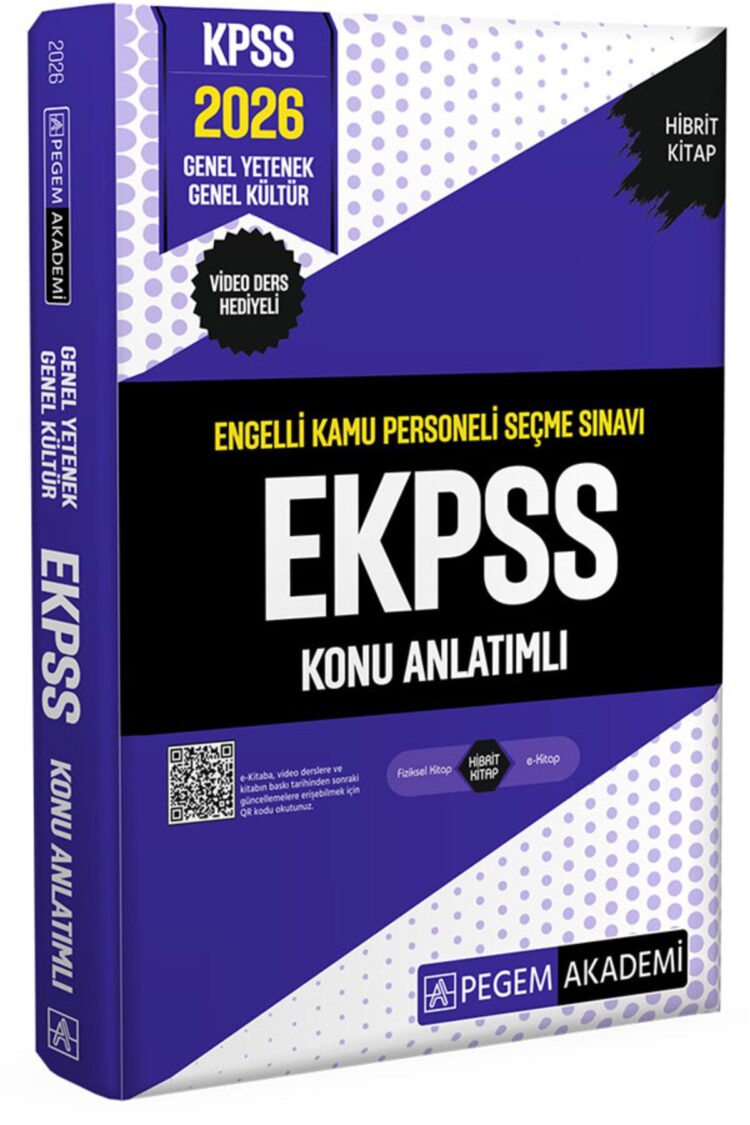 2026 E-kpss Konu Anlatımlı Pegem Yayınları Ekpss Konu Anlatımlı Kitabı