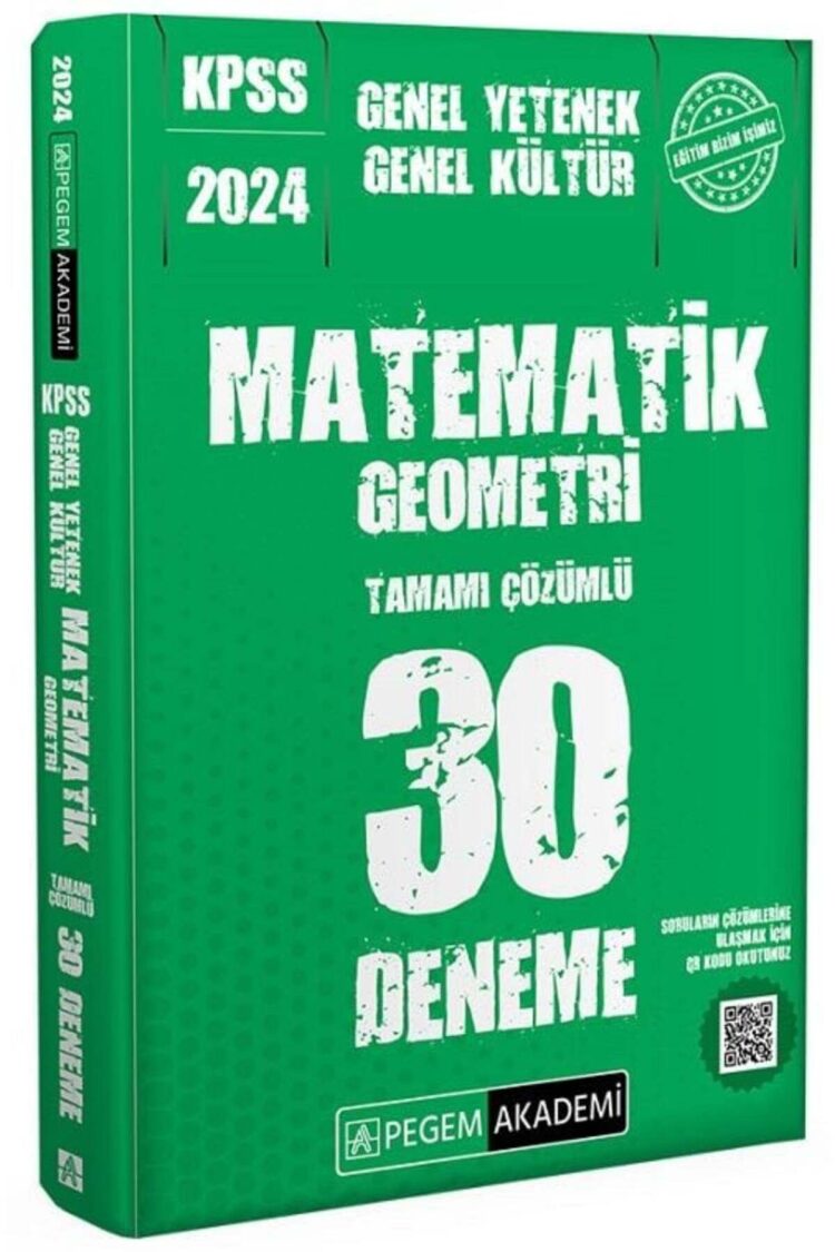2024 KPSS Genel Kültür Genel Yetenek Matematik-Geometri 30 Deneme