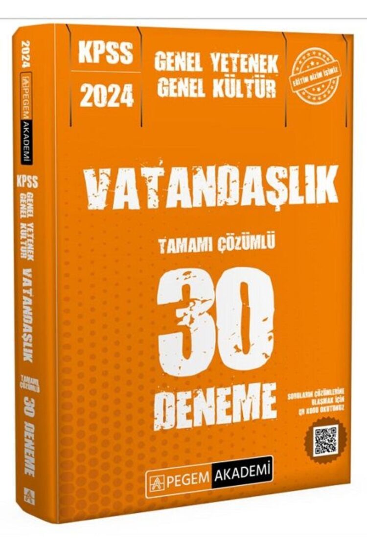 2024 KPSS Genel Kültür Genel Yetenek Vatandaşlık 30 Deneme