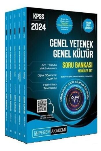 Süper Fiyat - Pegem 2024 Kpss Genel Yetenek Genel Kültür Soru Bankası Çözümlü Modüler Set Pegem Akad