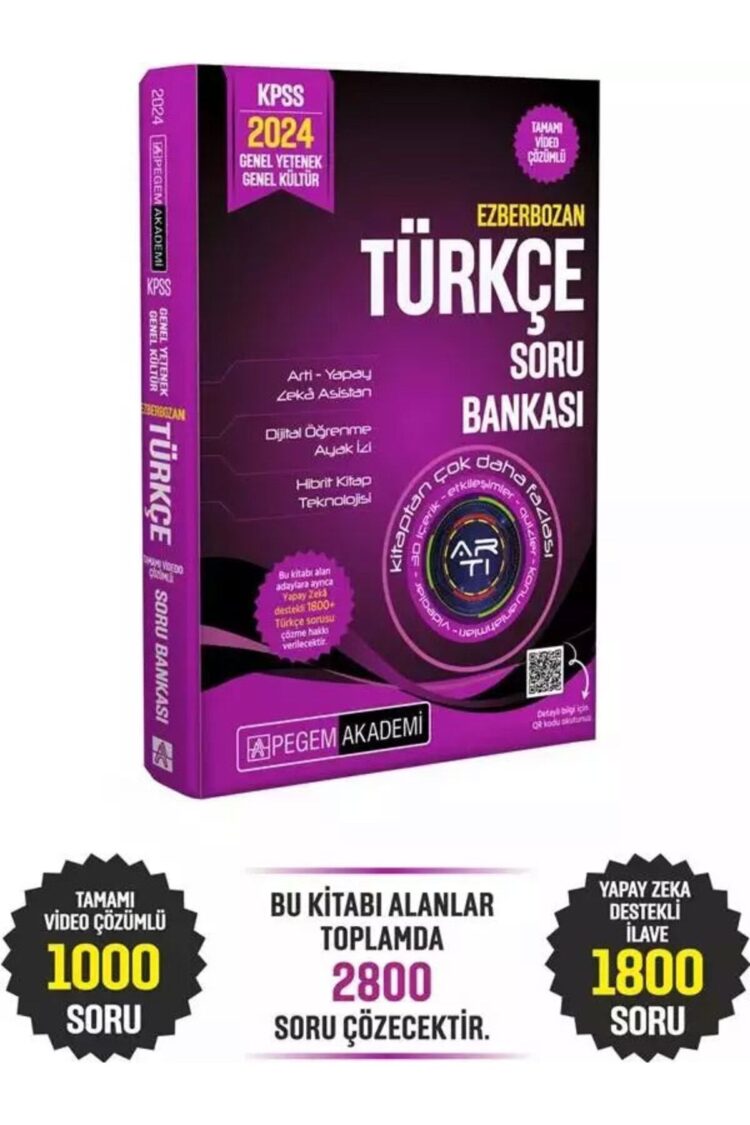 2024 Ezberbozan KPSS Genel Yetenek Genel Kültür Türkçe Soru Bankası