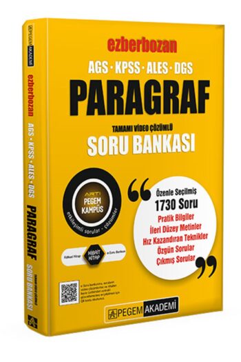 AGS-KPSS-ALES-DGS Ezberbozan Paragraf Tamamı Video Çözümlü Soru Bankası
