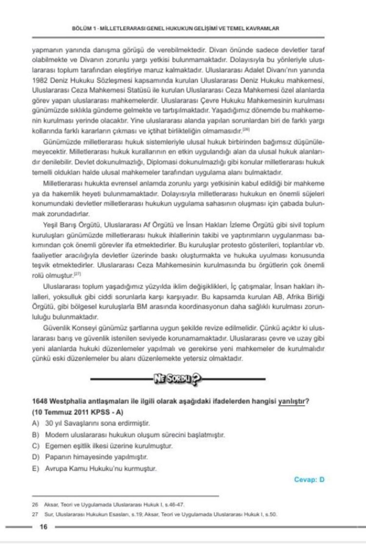Hukuk Atölyesi HMGS Hakimlik Çıkmış Soru Örnekli Milletlerarası Genel & Özel Hukuk Ders Notları - Görsel 2