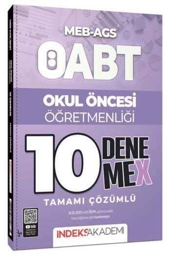 İndeks Akademi 2026 ÖABT MEB-AGS Okul Öncesi Öğretmenliği 10 DenemeX Çözümlü İndeks Akademi Yayıncıl
