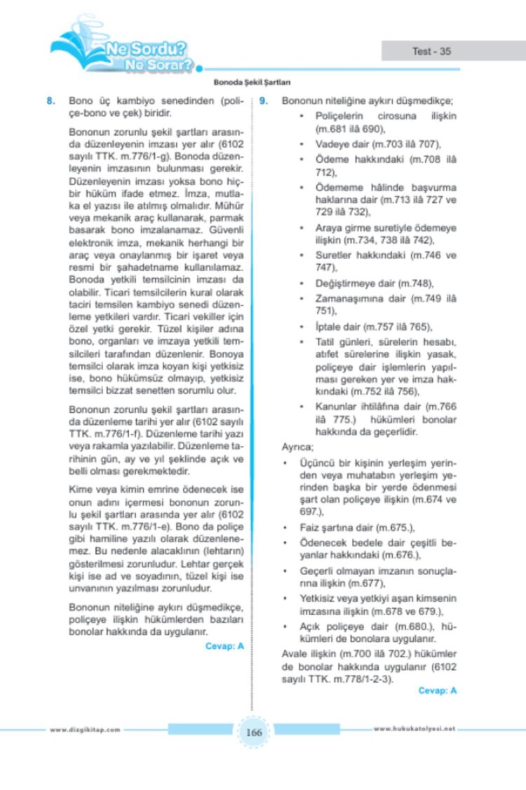 Hukuk Atölyesi İcra Müdürlüğü Ne Sordu Ne Sorar Ticaret Hukuku Tamamı Çözümlü Soru Bankası - Görsel 5