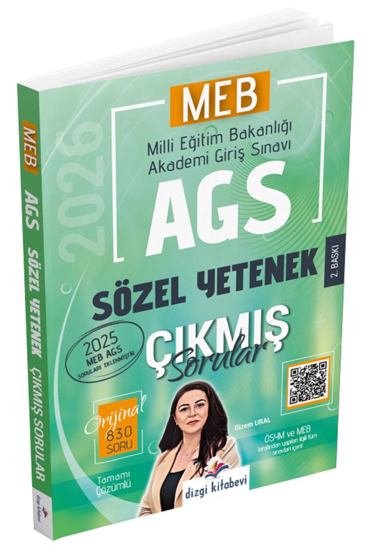 2026 MEB-AGS Sözel Yetenek Çıkmış Sorular Çözümlü - Gizem Ural Dizgi Kitap