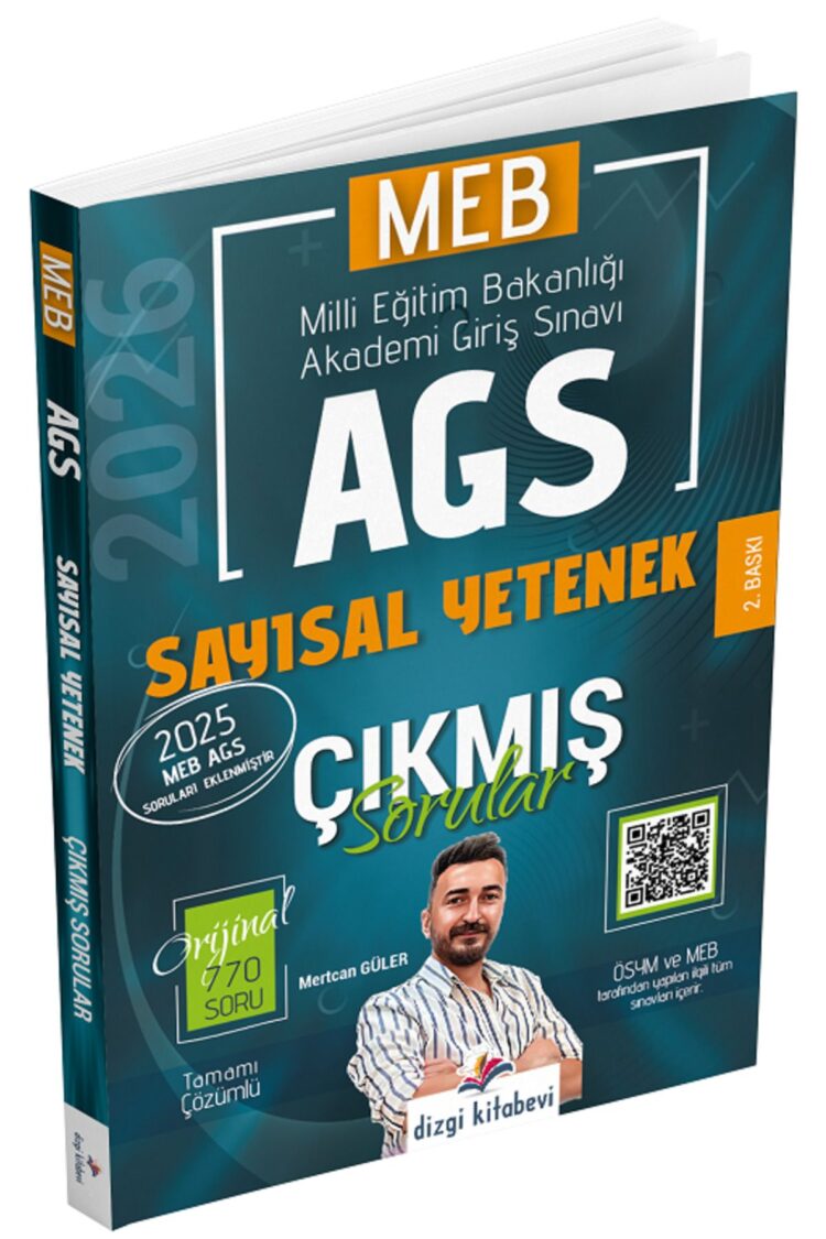 2026 MEB-AGS Sayısal Yetenek Çıkmış Sorular Çözümlü - Mertcan Güler Dizgi Kitap